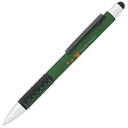 Honeycomb Soft Touch Stylus Metal Pen - Full Color