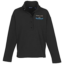 Cutter & Buck Hunt's Point Textured Fleece Snap Pullover - Ladies'