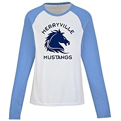 Allmade Tri-Blend Long Sleeve Colorblock Raglan T-Shirt