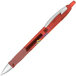 Bic Ferocity Clic Gel Pen - Translucent - Full Color