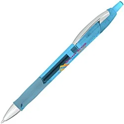 Bic Ferocity Clic Gel Pen - Translucent - Full Color