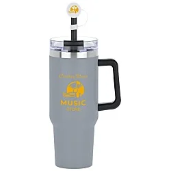 Intrepid Vacuum Mug with Straw & Topper - 40 oz.