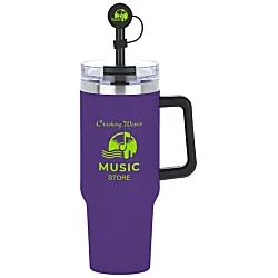 Intrepid Vacuum Mug with Straw & Topper - 40 oz.