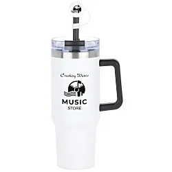 Intrepid Vacuum Mug with Straw & Topper - 40 oz.