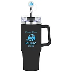 Intrepid Vacuum Mug with Straw & Topper - 40 oz.