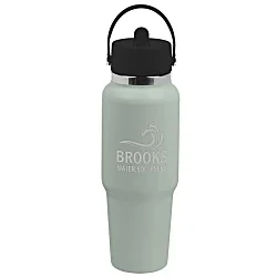 Hydro Flask Wide Mouth Travel Bottle with Flex Straw Cap - 32 oz. - Laser Engraved