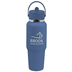 Hydro Flask Wide Mouth Travel Bottle with Flex Straw Cap - 32 oz - Laser Engraved