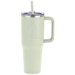 Harriton Vacuum Mug with Straw - 40 oz. - 24 hr