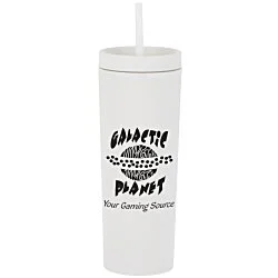Dash Soft-Touch Acrylic Tumbler with Straw - 17 oz. - 24 hr