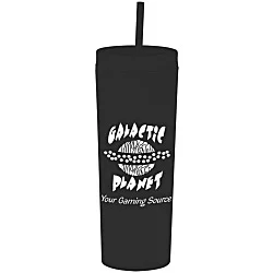 Dash Soft-Touch Acrylic Tumbler with Straw - 17 oz. - 24 hr