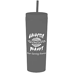 Dash Soft-Touch Acrylic Tumbler with Straw - 17 oz. - 24 hr