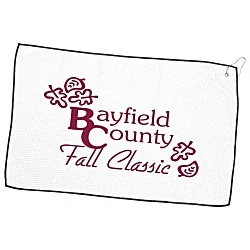 Waffle Knit Golf Towel - 16" x 26"