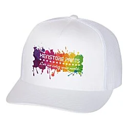 Yupoong Five Panel Classic Mesh Trucker Cap - Full Color