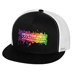 Yupoong Five Panel Classic Mesh Trucker Cap - Full Color