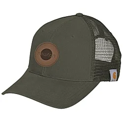 Carhartt Canvas Trucker Cap - Laser Engraved Patch