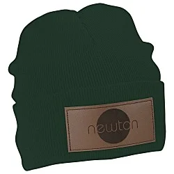Big Cuff Knit Cap - Laser Engraved Patch