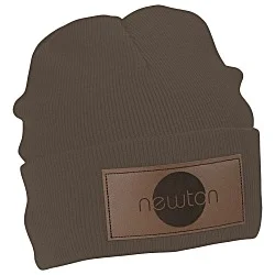 Big Cuff Knit Cap - Laser Engraved Patch