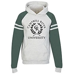 Jerzees Nublend Varsity Colorblocked Raglan Hooded Sweatshirt