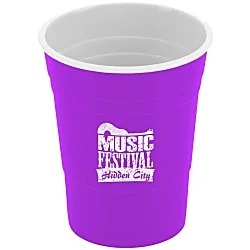 Reusable Plastic Party Cup - 16 oz. - 24 hr