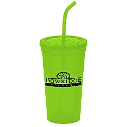 Brilliantly Bent Straw Tumbler - 22 oz. - 24 hr