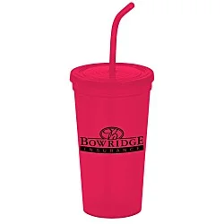 Brilliantly Bent Straw Tumbler - 22 oz. - 24 hr