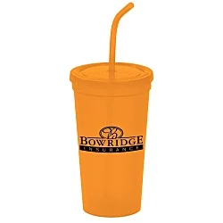 Brilliantly Bent Straw Tumbler - 22 oz. - 24 hr