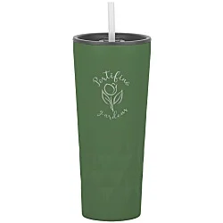 Triad Vacuum Tumbler with Straw - 21 oz. - Laser Engraved