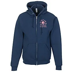 Jerzees Rugged Fleece Full-Zip Hooded Sweatshirt - Screen