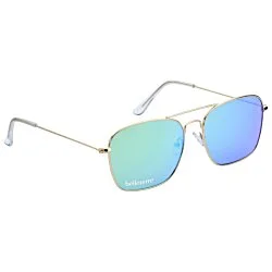 Aviator Sunglasses with Mirrored Lens