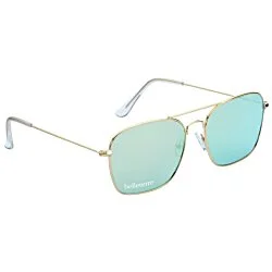 Aviator Sunglasses with Mirrored Lens