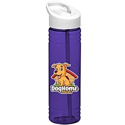 Halcyon Water Bottle with Flip Straw Lid - 24 oz. - Full Color