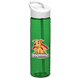 Halcyon Water Bottle with Flip Straw Lid - 24 oz. - Full Color