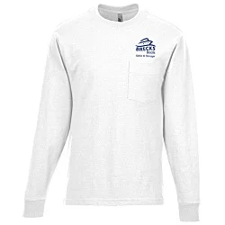 American Apparel Super Heavyweight Long Sleeve Pocket T-Shirt