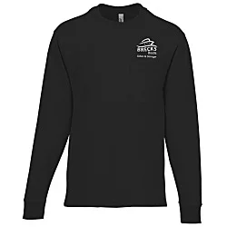 American Apparel Super Heavyweight Long Sleeve Pocket T-Shirt