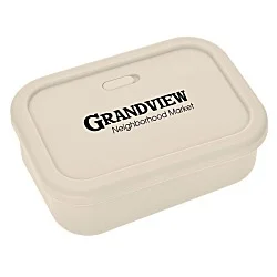Silicone Rectangle Food Container with Air Valve - 24 oz.