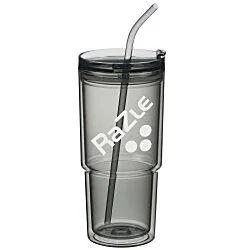 Mia Acrylic Tumbler with Straw - 24 oz.