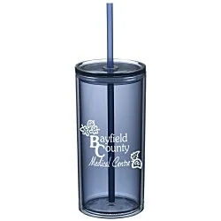Marly Acrylic Tumbler with Straw - 16 oz.