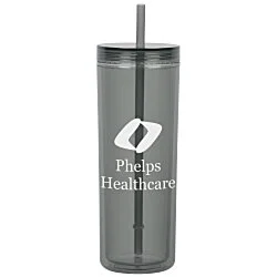 Chroma Acrylic Tumbler with Straw - 16 oz. - 24 hr