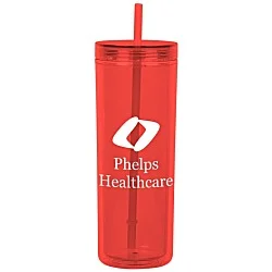 Chroma Acrylic Tumbler with Straw - 16 oz. - 24 hr
