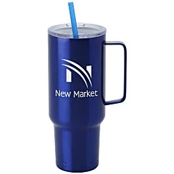 Koozie® Big Vacuum Mug with Straw - 40 oz. - 24 hr