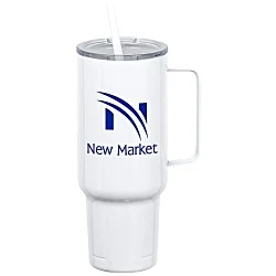 Koozie® Big Vacuum Mug with Straw - 40 oz. - 24 hr