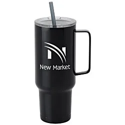 Koozie® Big Vacuum Mug with Straw - 40 oz. - 24 hr