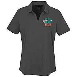 Jacquard Textured Jersey Polo - Ladies'