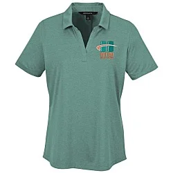 Jacquard Textured Jersey Polo - Ladies'