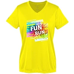Momentum Solid V-Neck T-Shirt - Ladies' - Full Color