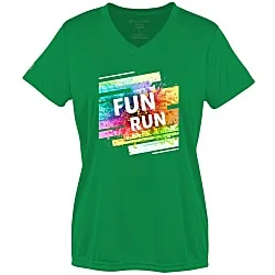 Momentum Solid V-Neck T-Shirt - Ladies' - Full Color