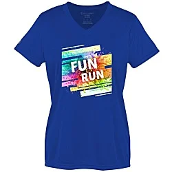 Momentum Solid V-Neck T-Shirt - Ladies' - Full Color