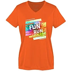 Momentum Solid V-Neck T-Shirt - Ladies' - Full Color