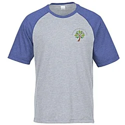 Voltage Tri-Blend Wicking T-Shirt - Men's - Colorblock - Embroidered