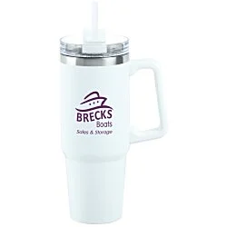 Lyon Vacuum Mug with Straw - 30 oz.